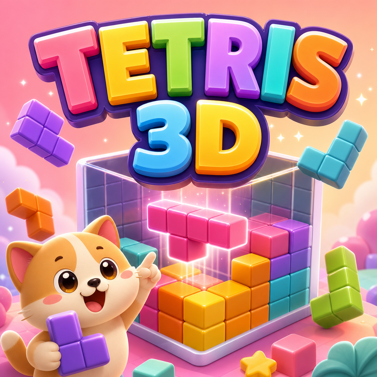 Tetris 3D game cover
